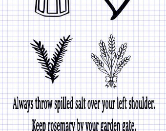 Practical Magic SVG  Salt Rosemary Lavender Love svg | Cut File  Digital svg and png
