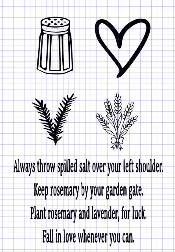 Practical Magic SVG Salt Rosemary Lavender Love Svg Cut File - Etsy ...