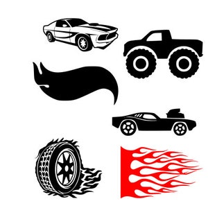 Vuurwielen svg vuur svg auto svg, wielen voor cricut- en png-bestanden