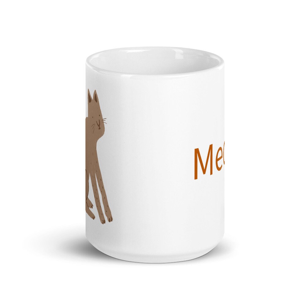 Tasse Cadeau Rosanna Cat Lover - Porcelaine 12 Oz - Visage De Chat En Bas - Neuf En Boîte