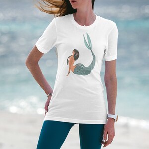 Mermaid Short-Sleeve Unisex T-Shirt Cotton Mermaid Tee