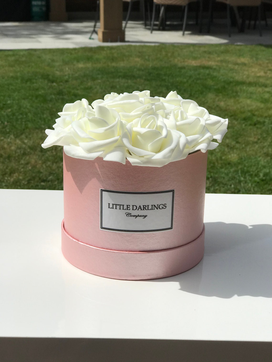 Hatbox Flowers Etsy