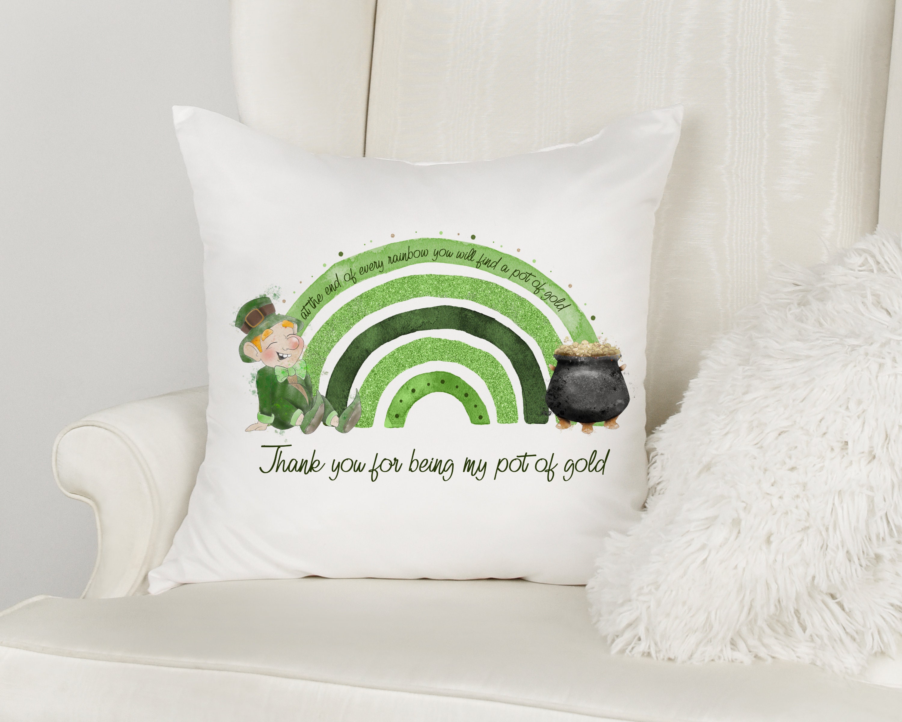 Personalised Irish Cushion Luck of the Irish Leprechaun Etsy