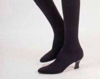 anne klein boots black