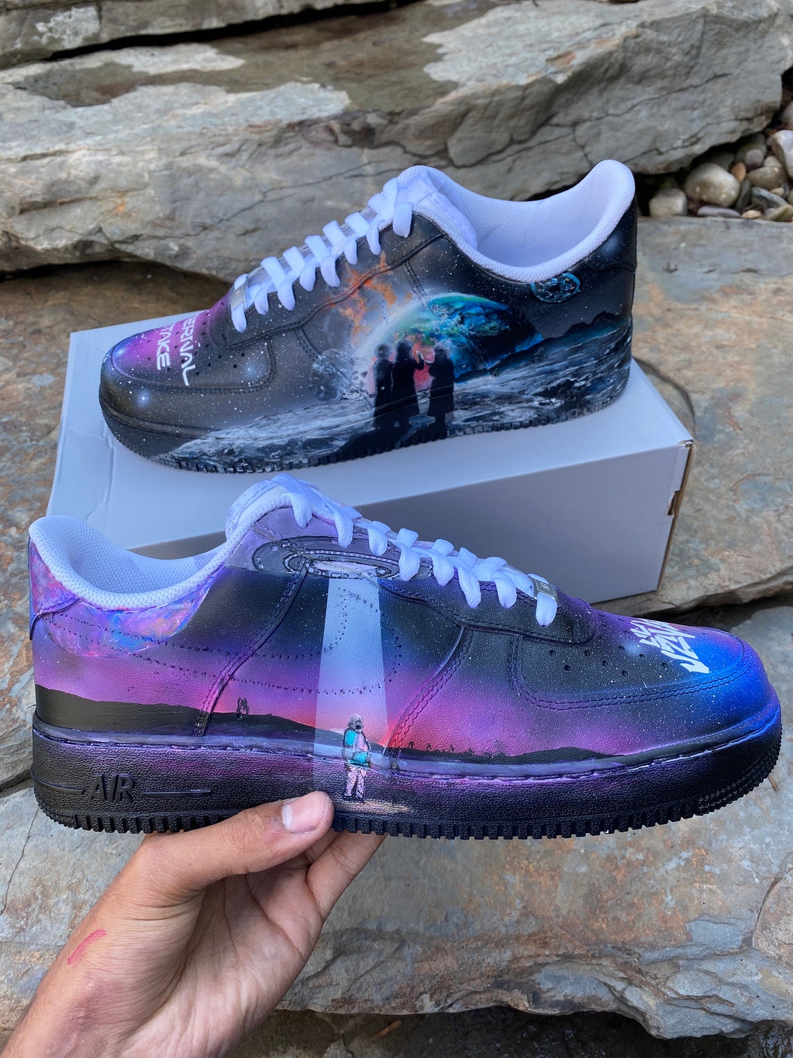 Custom Nike Air Force 1 '07 Low ETERNAL ATAKE Lil Uzi | Etsy