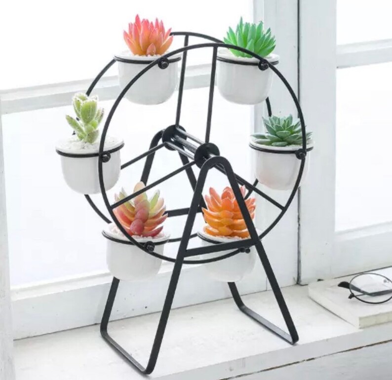 Ferris Wheel Succulent Planter Pot Creative Modern Etsy