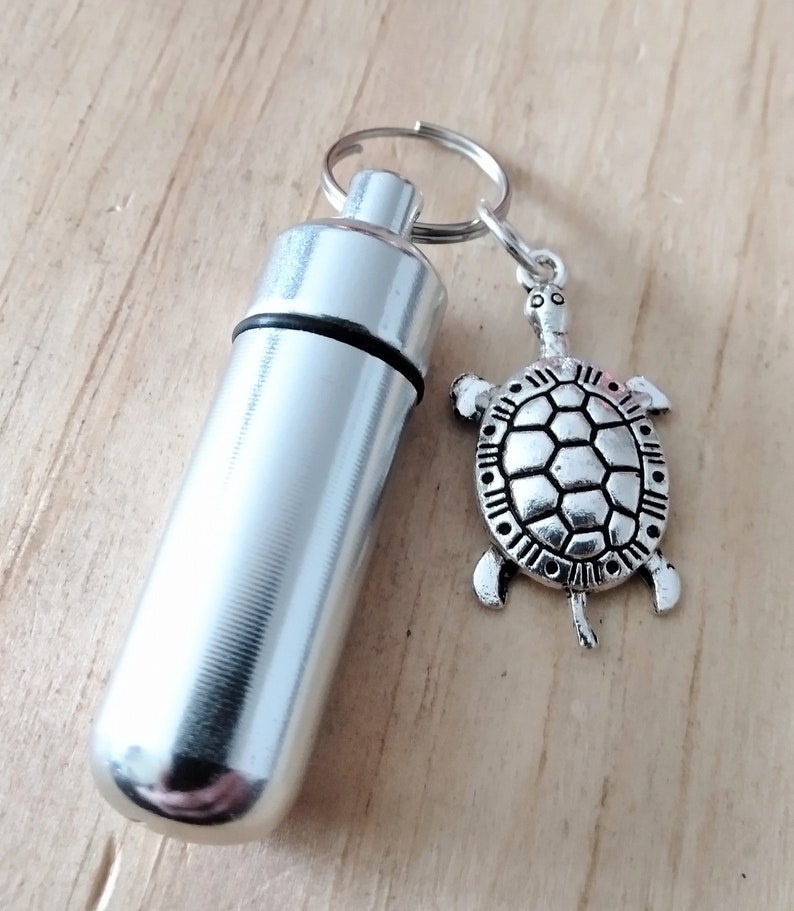 Turtle Cremation Urn Keychain Or Necklace Ocean Pet Urn Sea Human Ashes Memorial Funerals