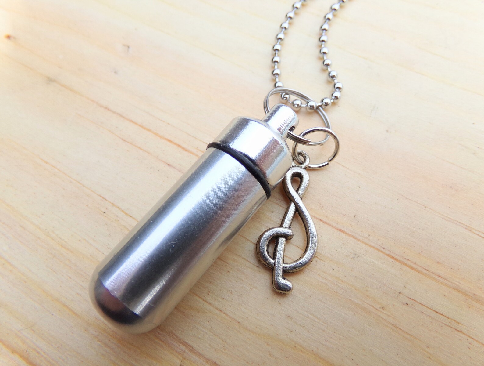 Music Note Urn Necklace Or Keychain Human Ashes Urn Jewelry Etsy