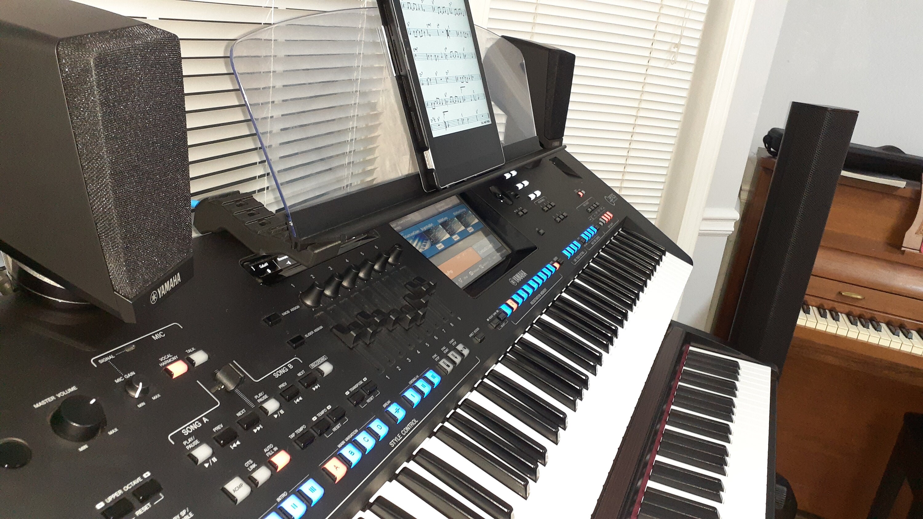 Yamaha Genos Music Stand Extensions for angled position above Etsy