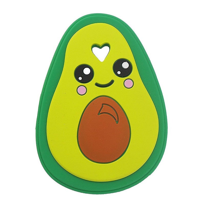 BPA Free NEW!!! Silicone Avocado TeetherPendant