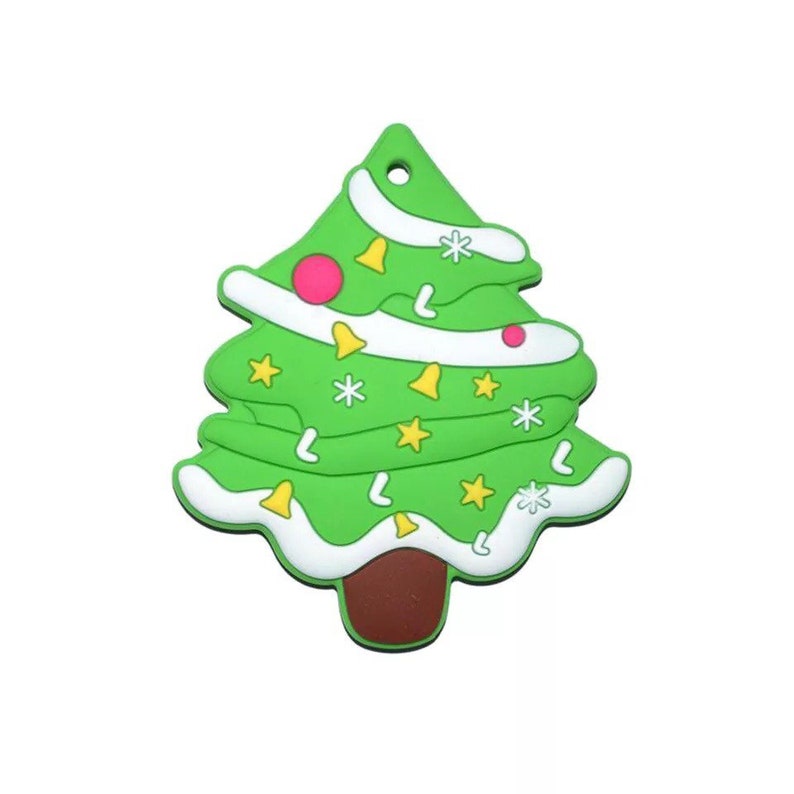 BPA Free Silicone Christmas Tree TeetherPendant