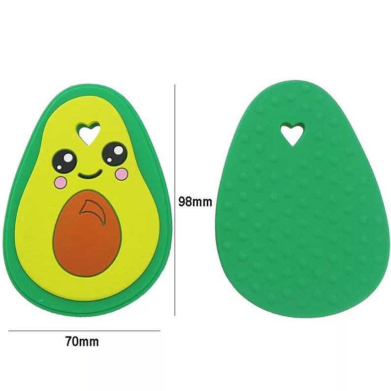 BPA Free NEW!!! Silicone Avocado TeetherPendant