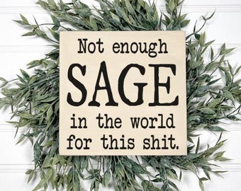 Funny Sarcastic Wood Sign, Meditation & Spiritual Decor