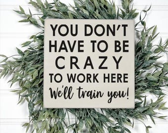 Funny Desk Sign, Workplace Humor Decor, Sarcastic Coworker Gift
