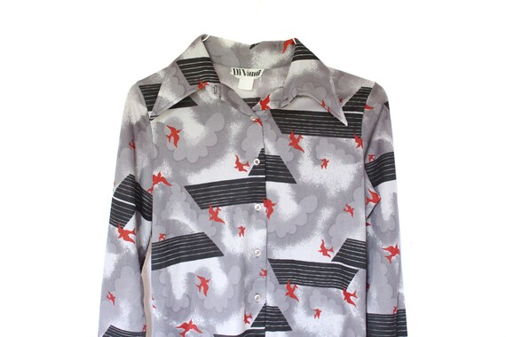 Vintage women/'s oversized blouse top Rushcliffe from the late 70s and early 80s