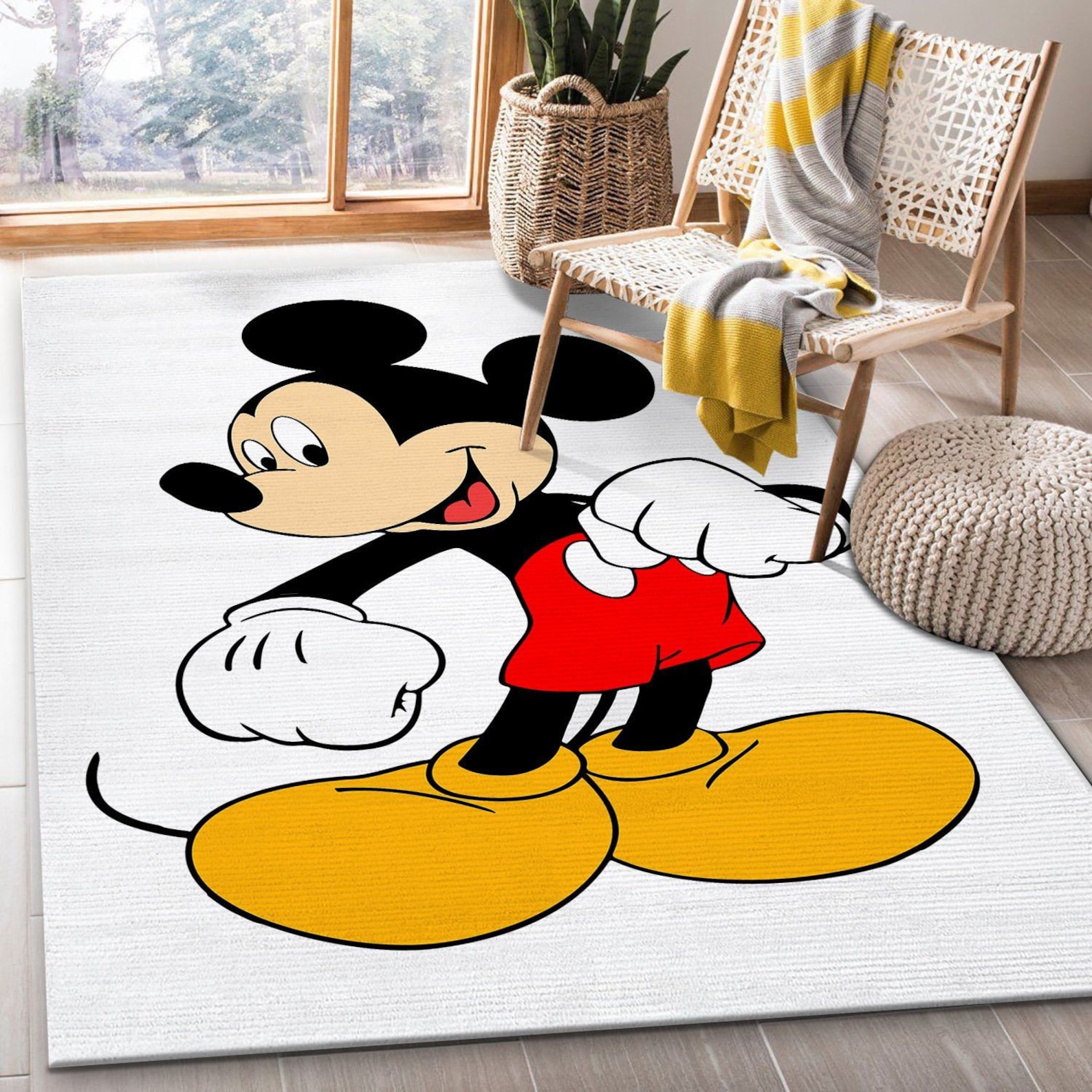 Disney Area Rug Mickey Mouse Rug Disney Cartoon Rug Rug For Etsy