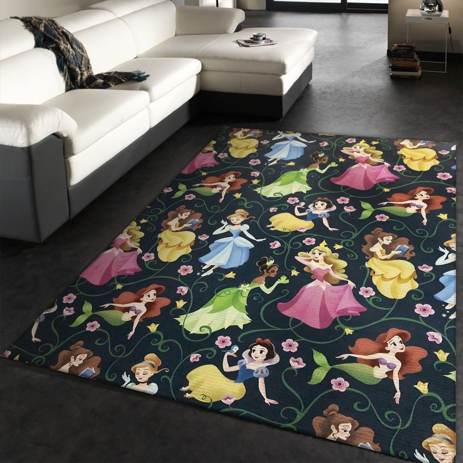 Disney Princess Rug Disney Area Rug Snow White Rug Princess Etsy