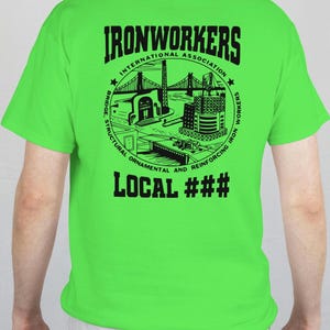 Personalized Union Tshirt Ironworker Union Pride IW Ironworkers Tshirt Crane,  Structural Reinforcing Welding Dad&#39;s gift Union gift