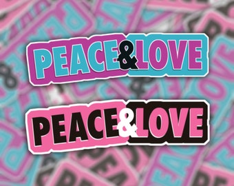Peace and Love Frenemies Sticker - Die Cut Waterproof Vinyl Sticker | Trisha Trish Paytas | Ethan Klein | H3 Podcast | Peace & Love | Merch