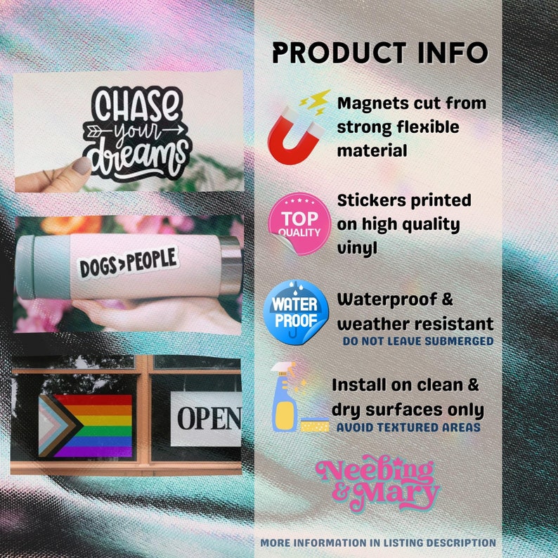 Heterophobic Sticker or Magnet Die Cut Vinyl Waterproof Sticker or Fridge Magnet zdjęcie 4