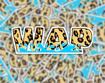 WAP  Sticker or Magnet - Cardi B Die Cut Vinyl Waterproof Sticker or Magnet | Gift |