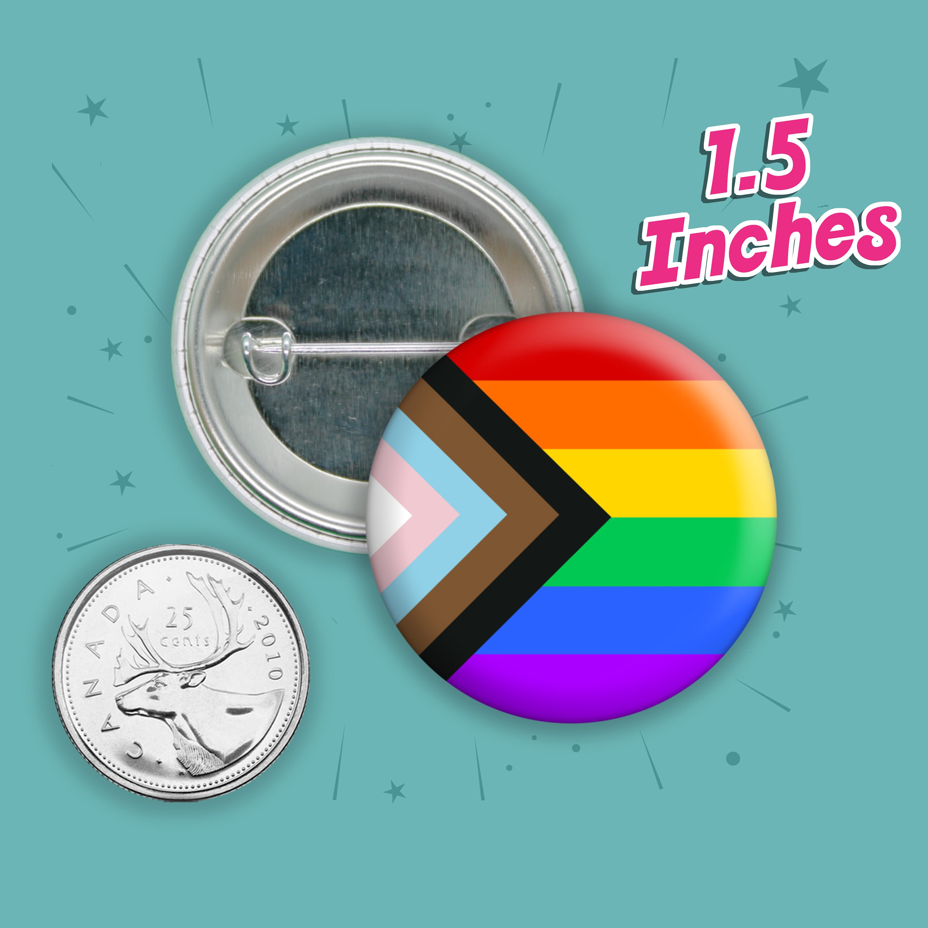 LGBTQ Ally Pride Pins Progress Pride Flag Queer Ally Non Etsy