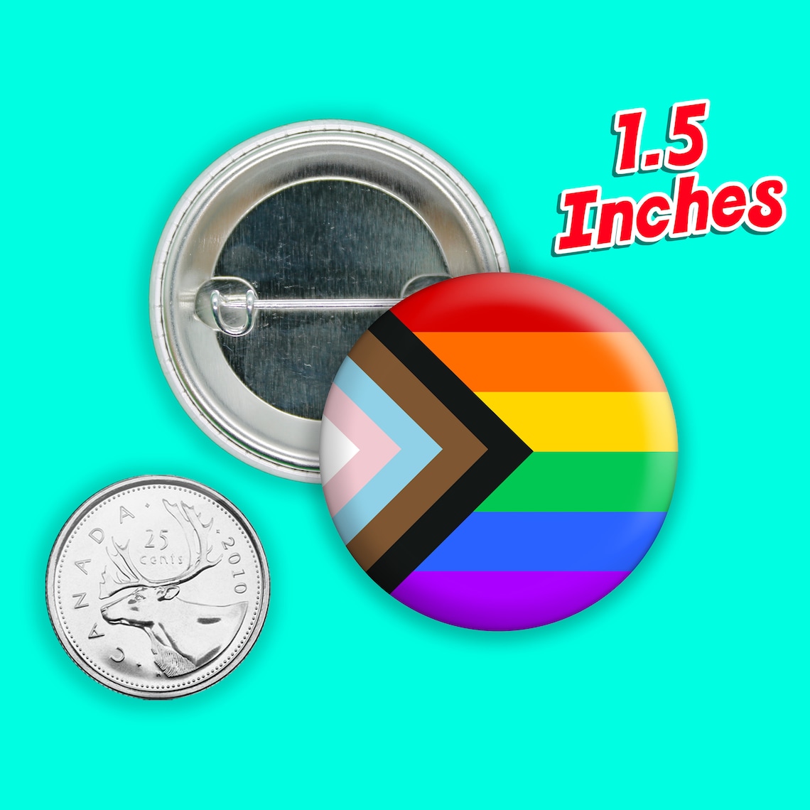 LGBTQ Ally Pride Pins Progress Pride Flag Queer Ally Non Etsy