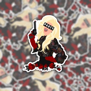 Katya Party Sticker or Magnet - Die Cut Waterproof Vinyl Sticker Magnet | LGBTQ+ | Zamolodchikova | Trixie Mattel | UNHhhh | Drag Race Gift