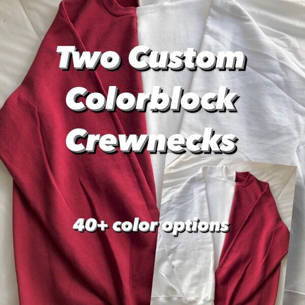 Colorblock Sweater Etsy