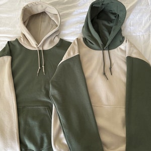 [GRAVER]24FW★韓国人気★SMALL DRAWING COLOR MATCHING HOODIE GRAVER】24FW☆ Small Drawing Color Matching Hoodie