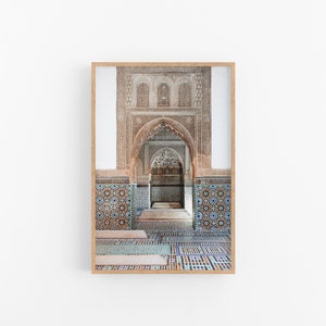 Traditional Moroccan Architecture, Saadian Tombs Marrakesh, Digital Download, Travel Photography, Digital Download Photography, PrintableArt