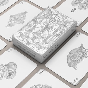 Garten Eden Cardistry Spielkarten von Mori Lost Paradise Adam Vorabend Biblische Motive Verbotene Früchte Surrealismus Groteskerum Unabhängige Kunst