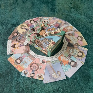 Honey Knight Mini Tarot Rider Warten für Kinder Fairyland Honeyville Mädchentagebuch Magnetverschluss Box Matte Laminierung Spot