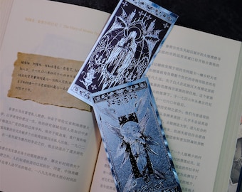 Baroque Phantoms Foil Bookmarks 60 * 120 mm Angel Devil Vampire Werewolf Dark Fantasy Print Art Gothic Vibes Reading Tools Unique Gift Idea