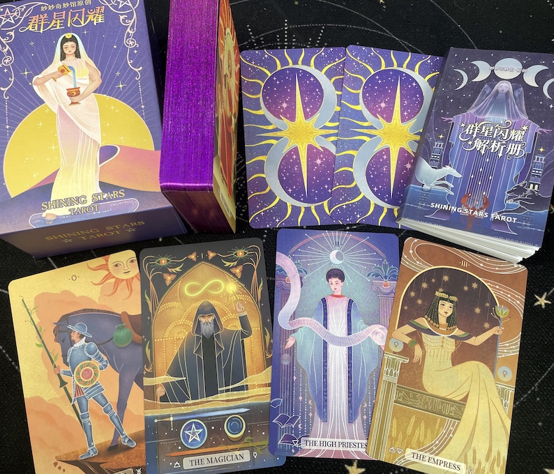 Shining Stars Tarot: Himmlischer Schreibtisch für All-Level-Leser Bild 1