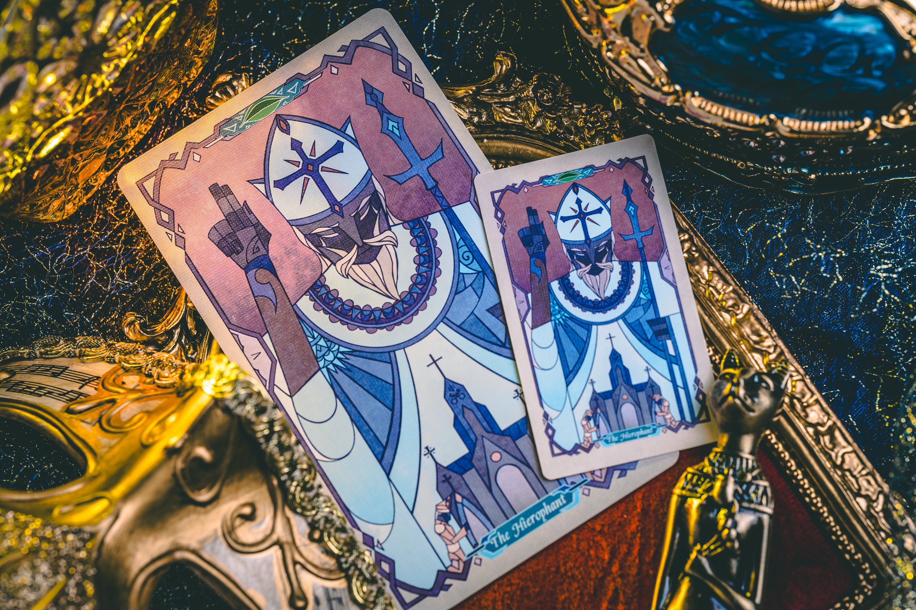壊れた鏡のタロット MERCURY スペシャルエディション RWS 中世ヨーロッパのステンドグラス画 ヴィンテージフレアモザイク 夢の現実 -  Etsy 日本
