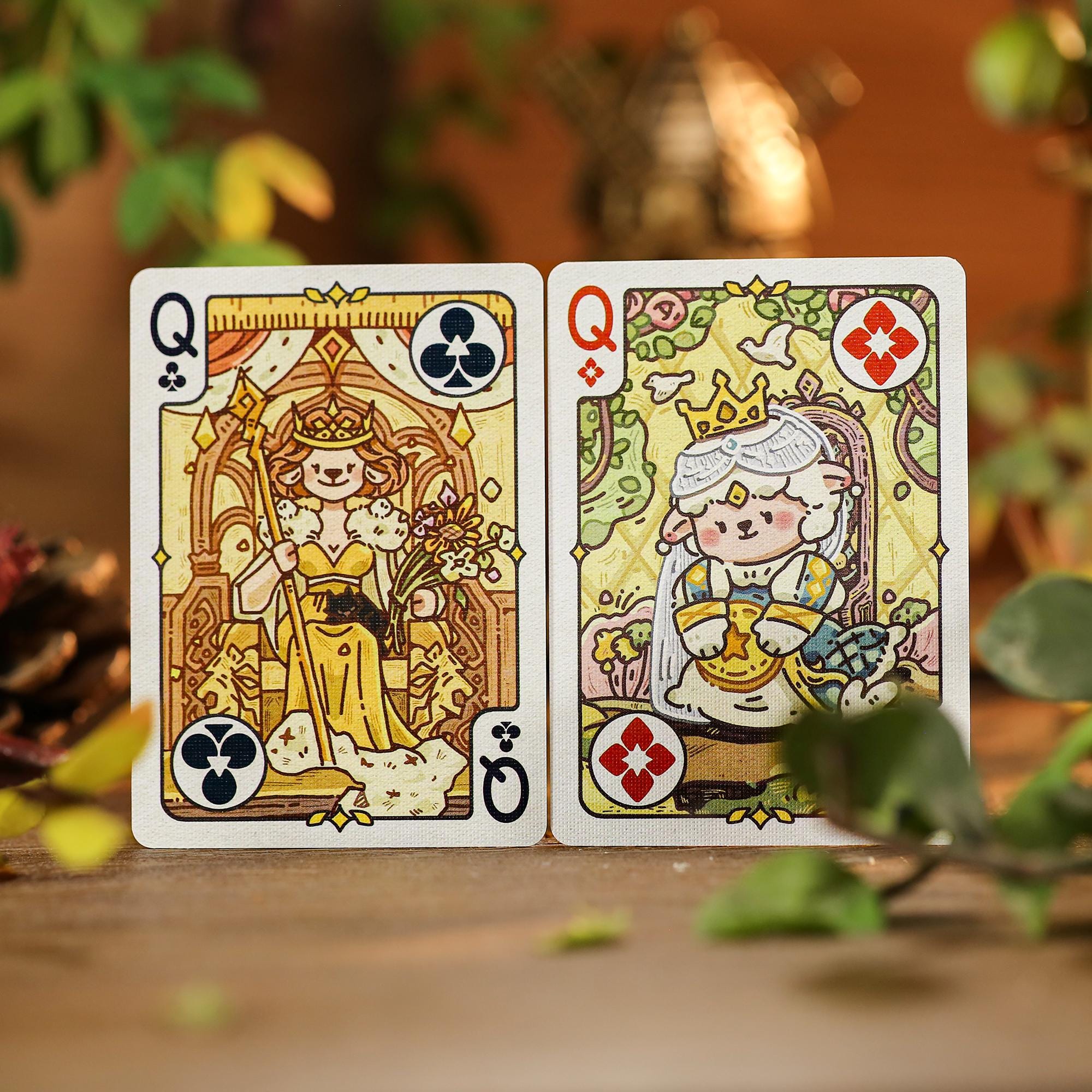 The Valley of the Lambs Playing Cards 63 * 88 Mm Embossed Finish
