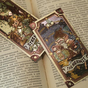 La Vallée des agneaux Marque-pages Tarot Objets de collection Le voyage du fou Arcanes mineurs Art de bande dessinée Cadeau pour rats de bibliothèque Aides à la lecture