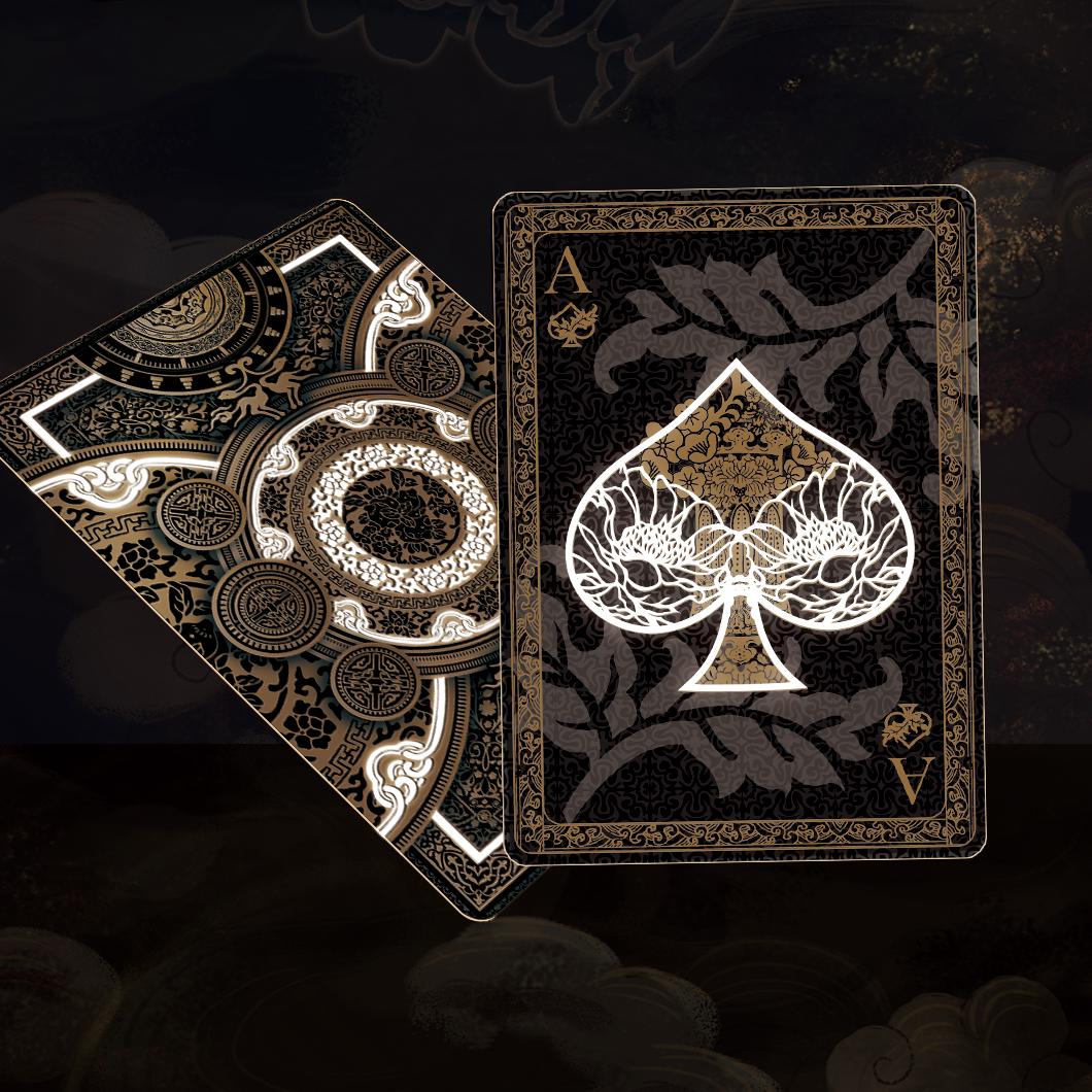 清華トランプギフトセット カーディストリーデッキ 中国清華磁器 唐代