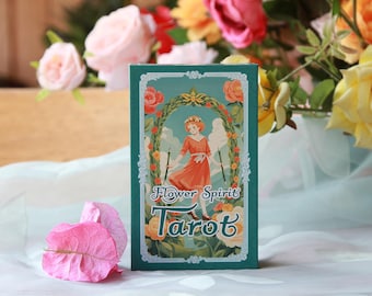 Flower Spirit Tarot: Talia RWS o tematyce ogrodowej, 78 kart i przewodnik