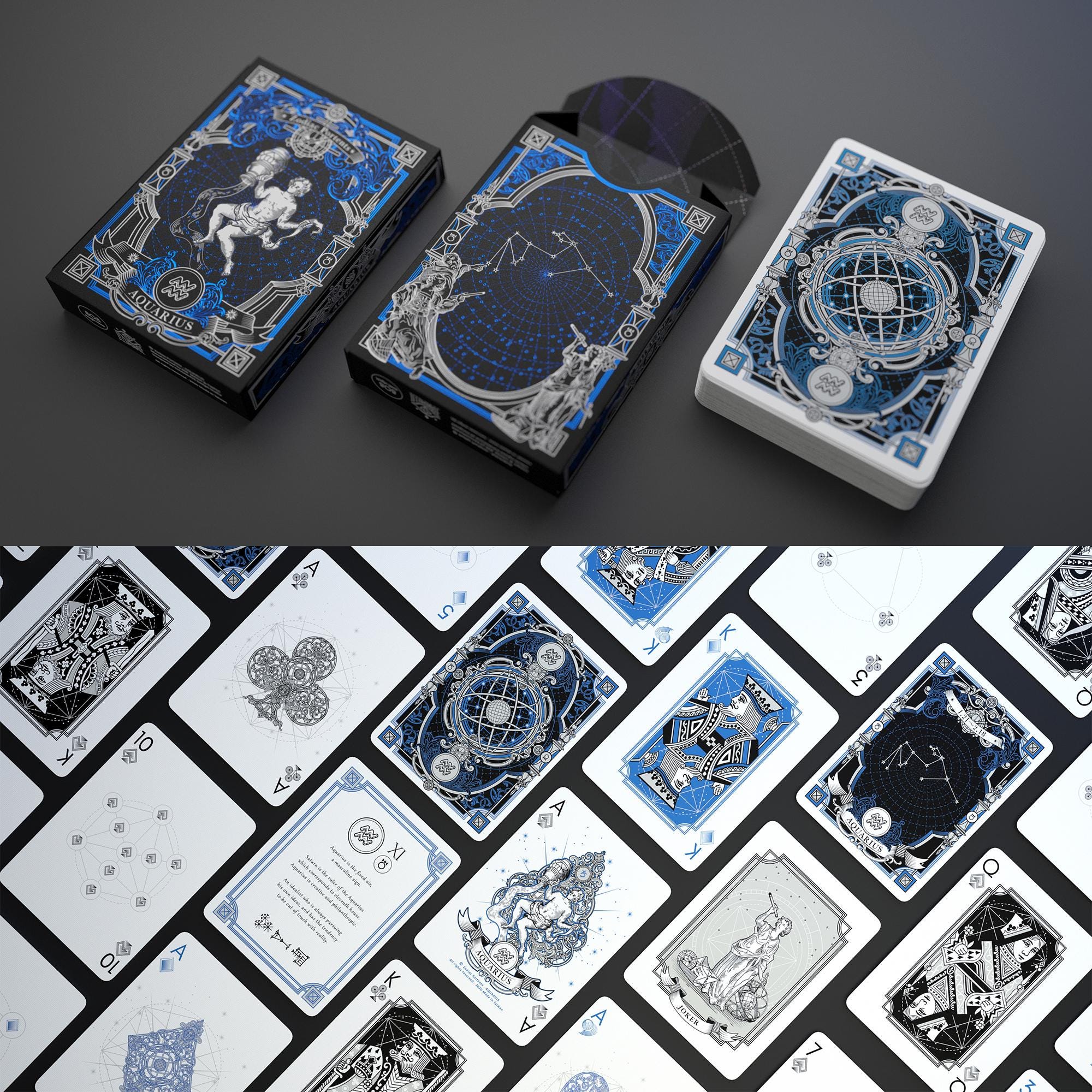 ZODIAKAI Playing Cards | Futuristic Japanese Zodiac Deck by