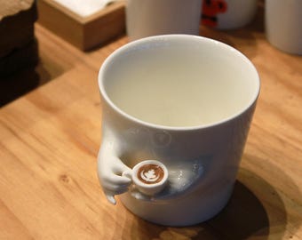 エレガントなコーヒーマスターマグ | ミニカップ付きバリスタコーヒーマグ、ラテアート、コーヒー愛好家へのギフト、美しいドリンクウェア