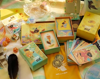 Tarot Uno with the Sun: liefdevol met de hand getekend voor dagelijks lezen en zelfontdekking (3 edities en accessoires)