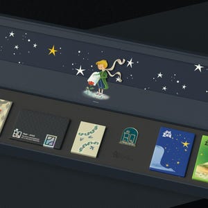 O Pequeno Príncipe (Le Petit Prince) Insônia Baralho de cartas para presente Conjunto de 6 baralhos (tamanhos variados) Cardistry Texas Hold'em Poker Emblema comemorativo