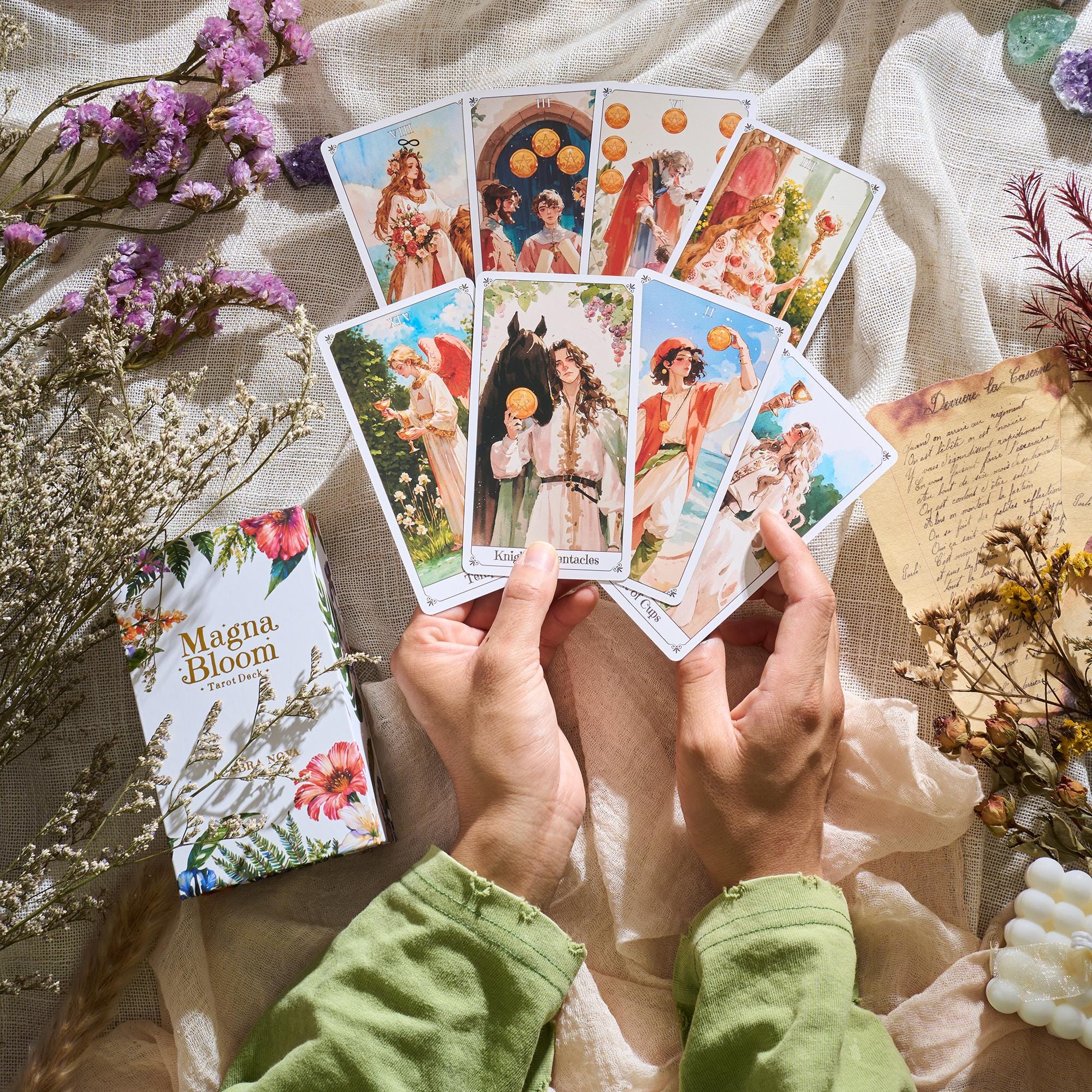 Flower tarot deck - Etsy 日本