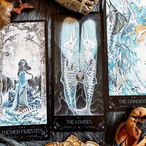 The Lighthouse in Fog Tarot Rider-Waite Portable Size Ocean Fantasies Black Core Air-Cushioned Finish Smooth Edge Tuck Box 2 Bonus Cards