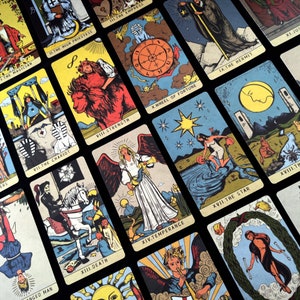 Tarot Original RWS Vintage '90s American Comic Art Árvore Celta da Vida Cores Vibrantes Rosa Amigável para Iniciantes Espiritualidade Harmonia Natural