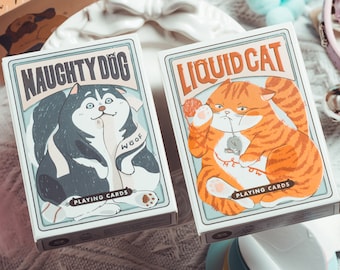 Cartes à jouer Naughty Dog et Liquid Cat