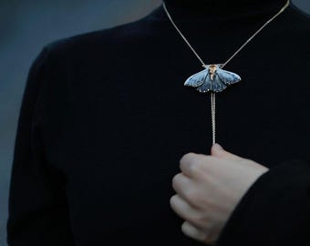 YIHEセラミックアクセサリー「ブルータイガーモス」ペンダント