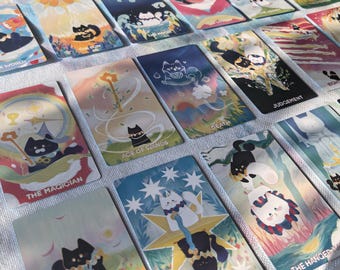 Mystic Meows Tarot: Cat-Themed RWS Deck for All-Level Readers
